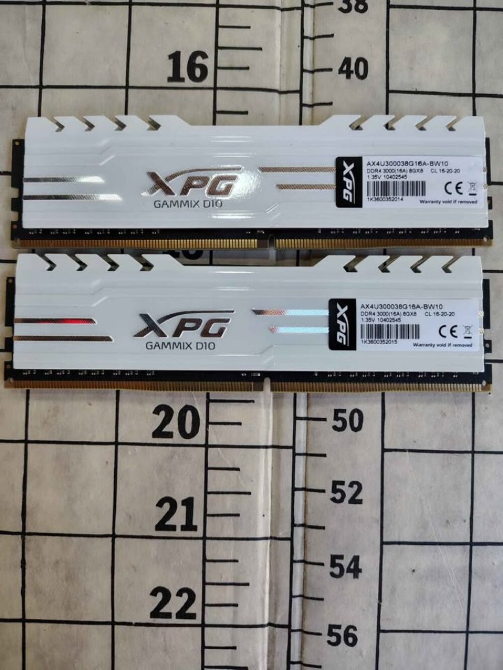 Unused XPG GAMMIX D10 DDR4 16GB (2x8GB) 3000MHz RAM Kit